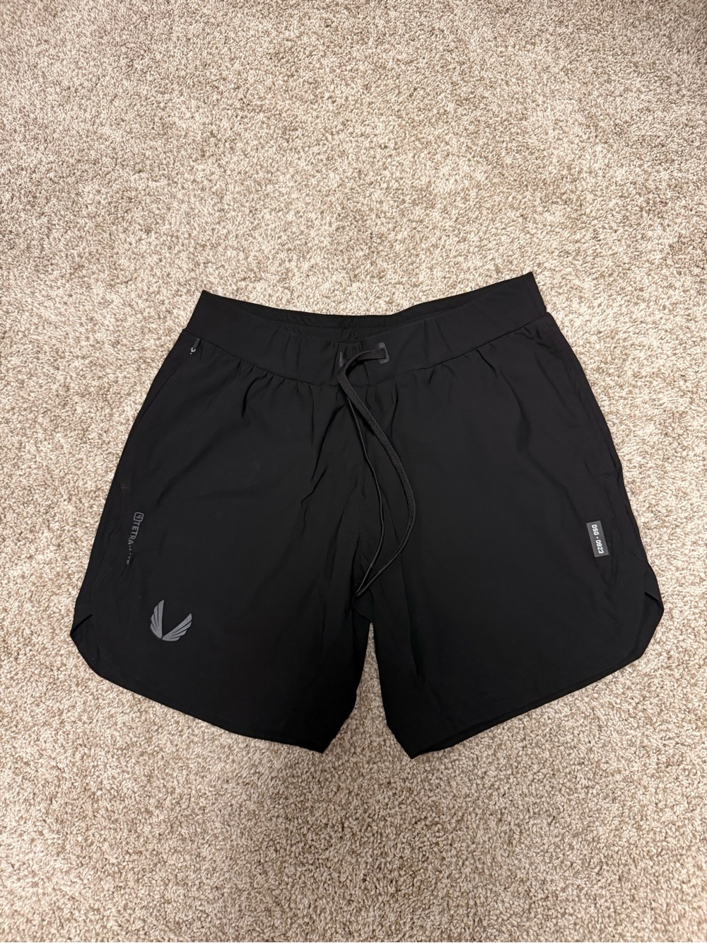 ASRV Black Men's Performance Shorts